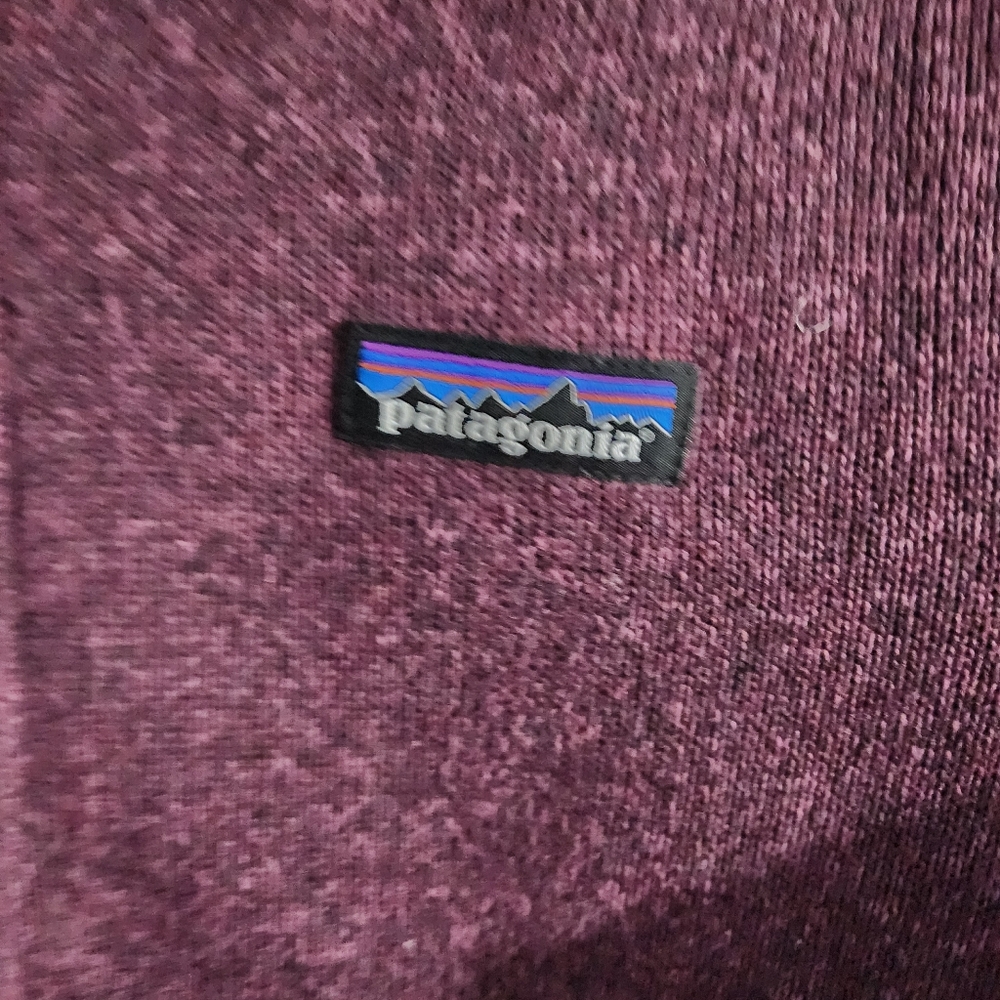 Patagonia Better Sweater 1/4 Zip Fleece Burgundy Sz M - Picture 3 of 5